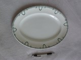 Grand plat ancien ovale Ceranord St Amand N°419 long 34,5 cm